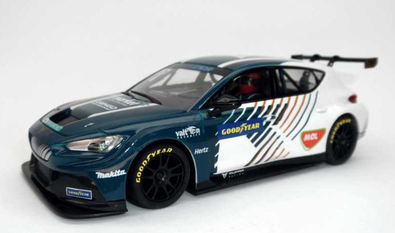 Cupra León eTCR con Jordi Gené E-Racer Präsentation SCX 1:32